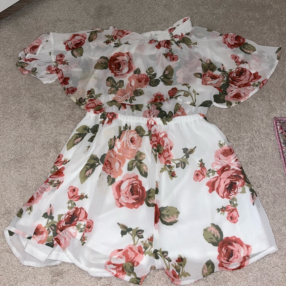 Show Me Your MuMu Floral Off the Shoulder Romper